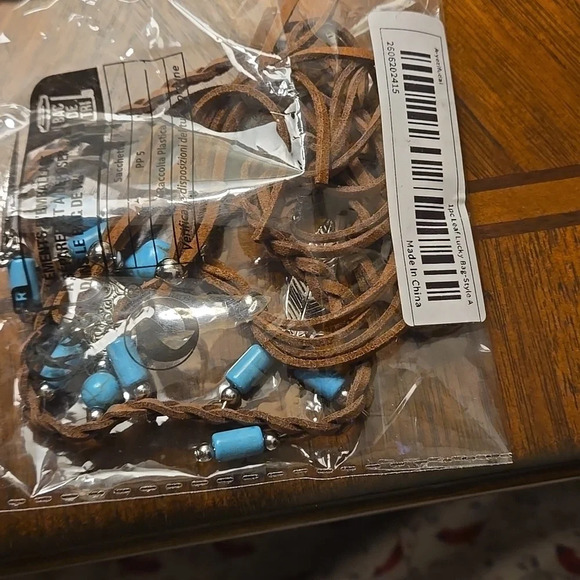 Set of 3 Unisex Boho-Chic Vintage-Inspired Beaded Necklaces PU Leather - Picture 14 of 14